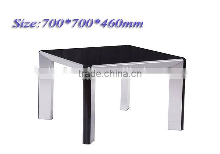 square glass dining table/glass dining table set for living room