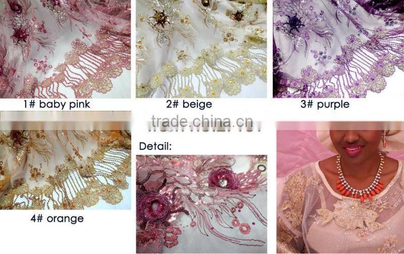 fashion evening dress french lace latest fabric lace for garment weeding party