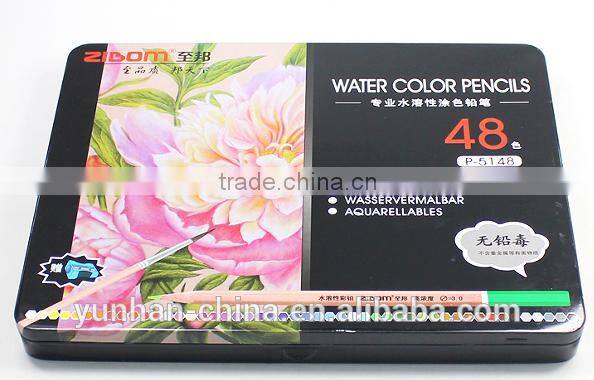 wooden natural multi watercolor pencil