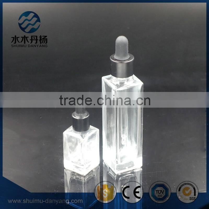 10ml rectangle empty glass essential oil bottle