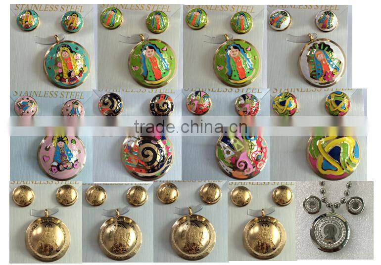 New Arrival wholesale stainless steel cubic zirconia jewelry set