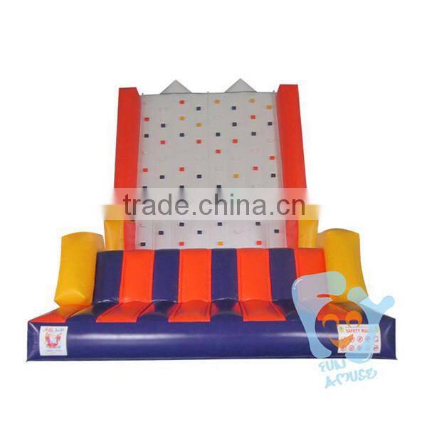 inflatable water rock pool slide with climbing wall