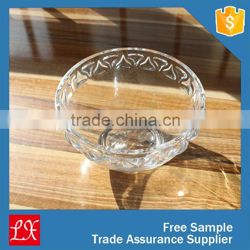 Black spray small beaded glass soup bowl