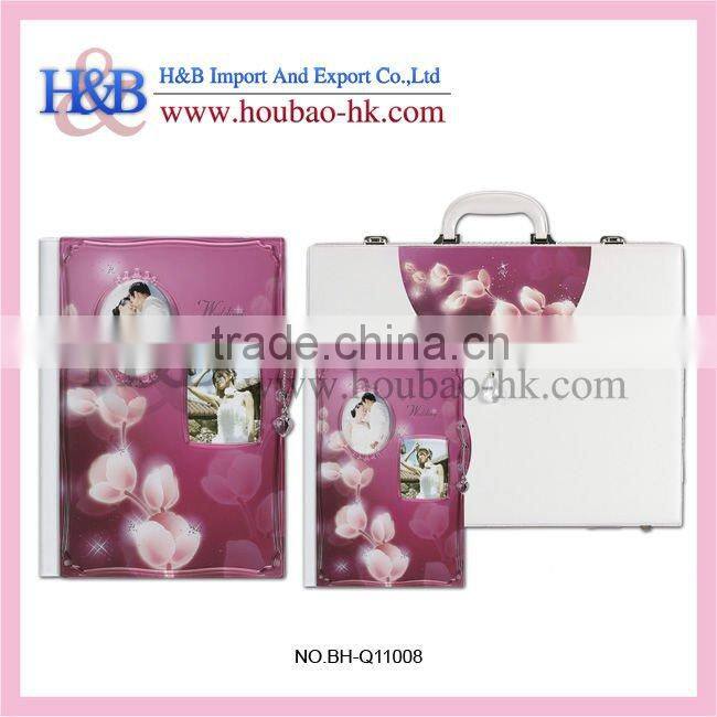 Luxury h&b 8*12 purple romantic album foto unik unique photo album