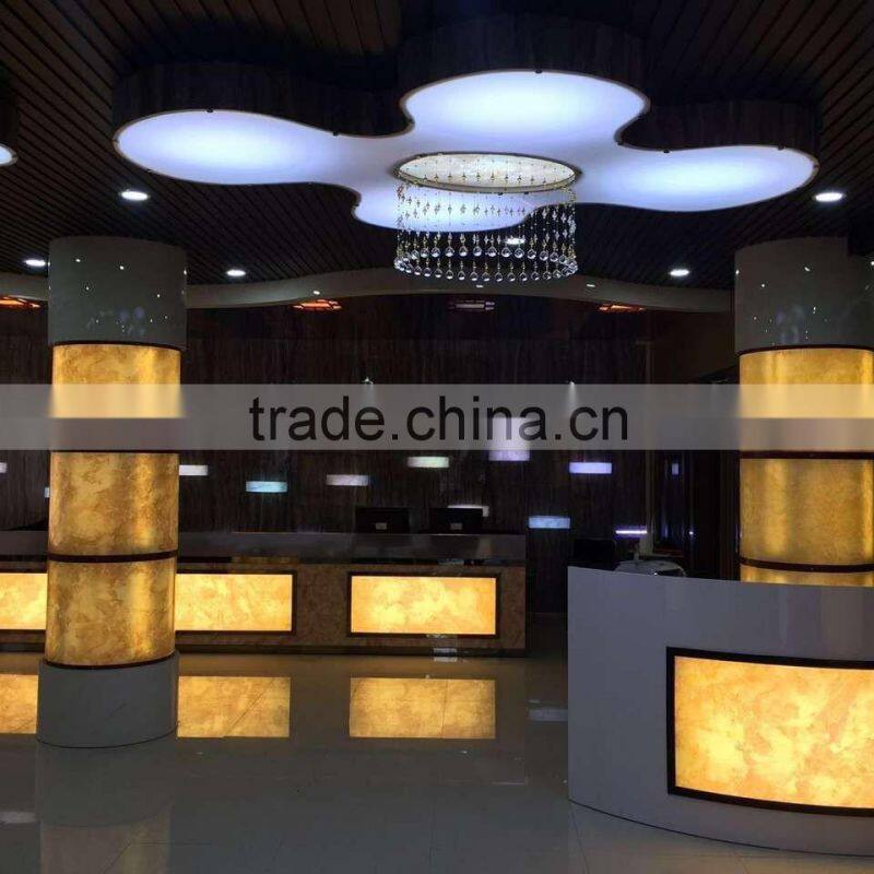 Yellow Translucent marble plastic sheet