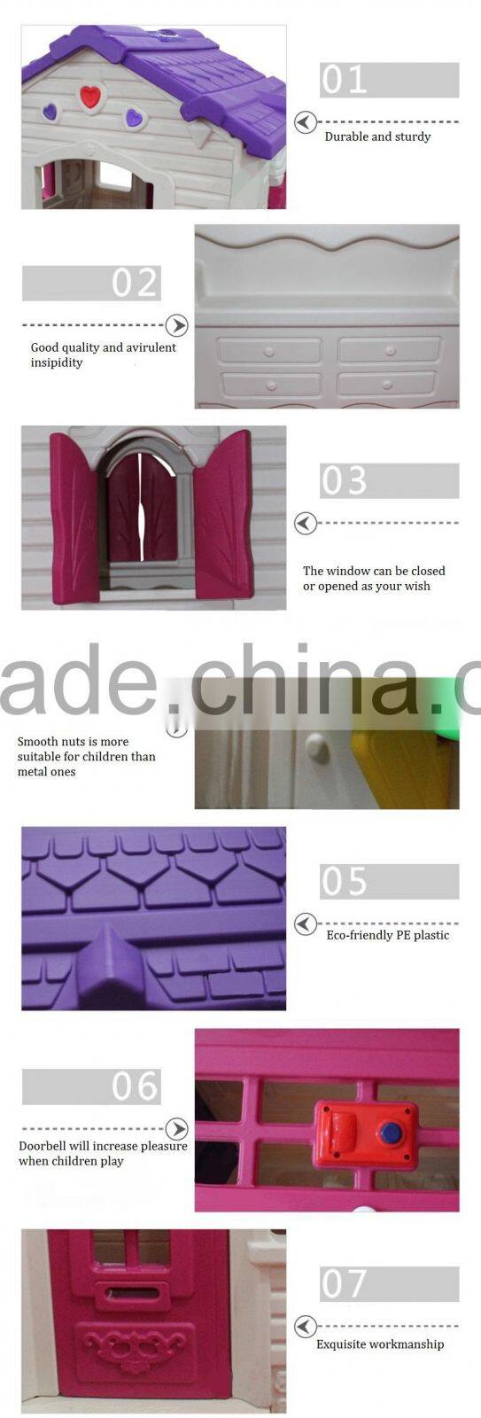 Chocolate Plastic Playhouse Play Cottage