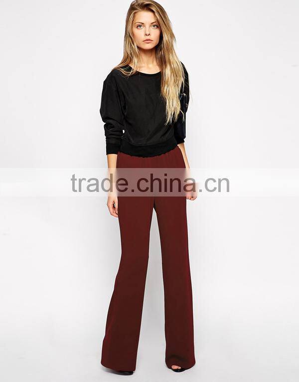 High rise waist wide legging pants