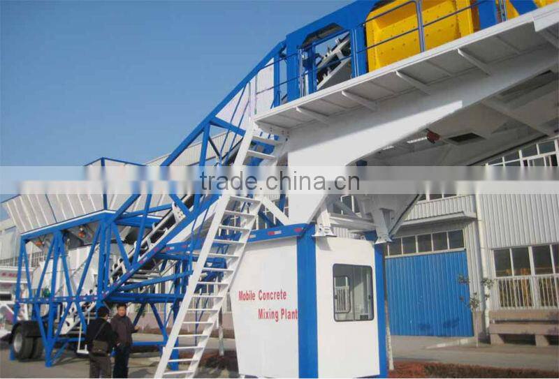 mobile mini concrete batching plant,25m3h ready mixed plant,portable mini plant