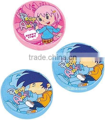 Round promotional eraser
