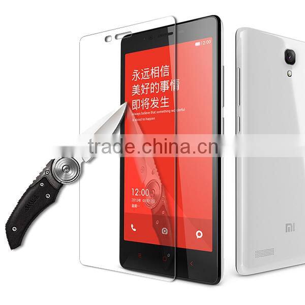 Tempered glass protector for xiaomi hong mi note, screen guard for redmi note2