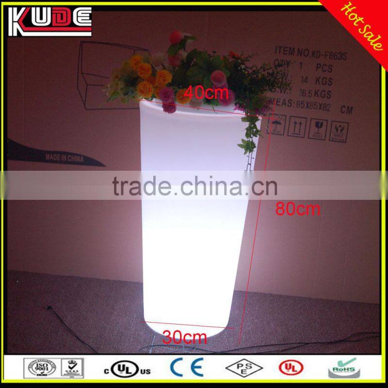 LED color changing Glowing Lamp Wedding Decor Party LED flowerpot