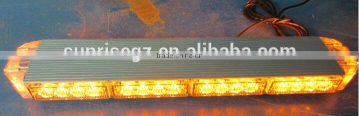 Super Thin Design & Fashion Popular LED Mini warning light bar,LED emergency light bar(SR-MIB-203-38W),1W Highpower Amber LEDs