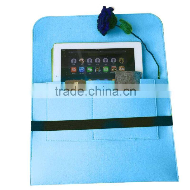 2016 year popular style high quality dark grey felt laptop bag