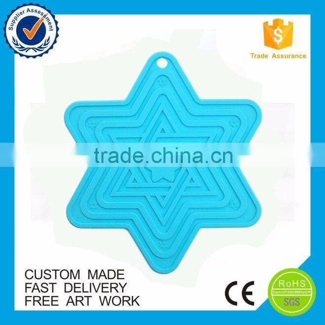 Promotional products drink hexagon silicon coasters