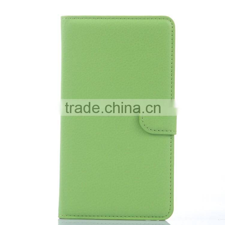 Hot Selling Ultra Thin Lichee PU Leather Case Wallet Folio Flip Cover for Samsung GALAXY Note Edge N915
