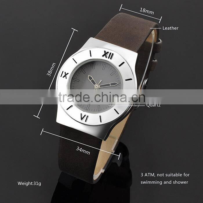 New Arrivals 2016 Leather Strap Watch ,Men Trendy Watch