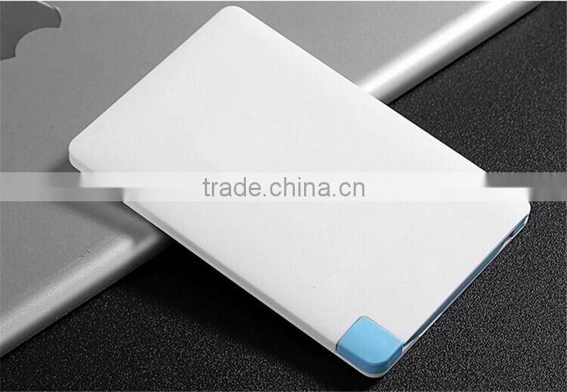 Cheap portable 2500mah lithium polymer battery power bank super slim credit card power bank