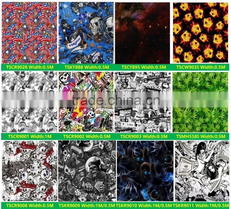 TSAUTOP 0.5M/1M width new style carbon fiber pva hydrodipping film water transfer film