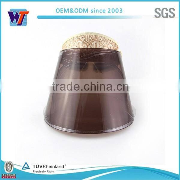 Outdoor plastic sun visor hat sun visors large visor cap