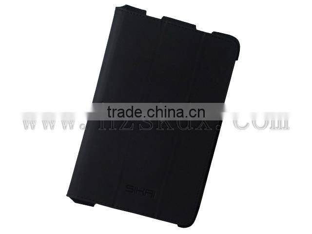 Wholesale10pc lot free shipping Premium Stand Leather Case Cover for LENOVO LePad S2007 +SCREEN GUARD