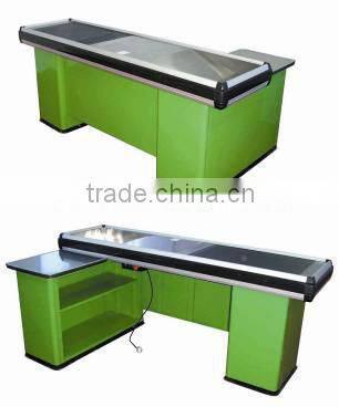 RH-CE002 electronic cash register machine Electric Cash Table With Conveyor Belt