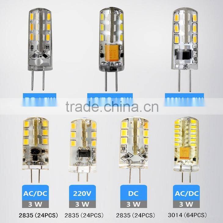 2015 China supplier 220v G9 3W led light bulb warm white