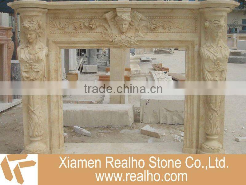 white marble fireplaces