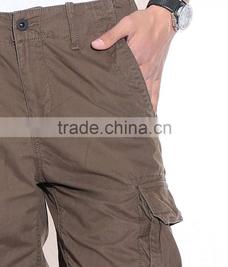 Daijun oem hot sale summer breathable canvas wrinkled men cargo pants