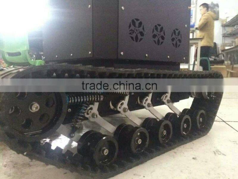 Suspension undercarriage/ Roboat rubber track chassis