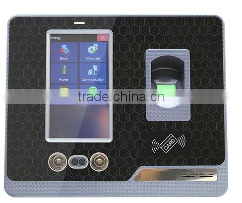 Best selling biometric fingerprint face recognition HD 4.3 inch TFT LCD touch screen time attendance system