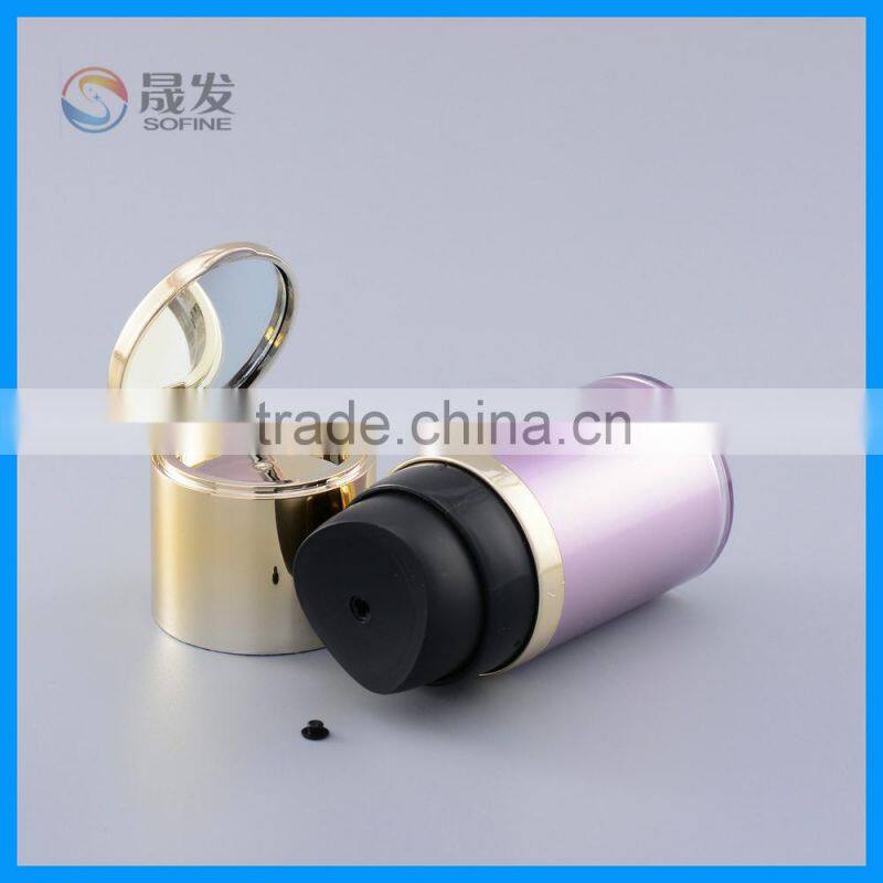 Flip cosmetic liquid foundation bottle