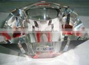 Amber color crystal lamp shade