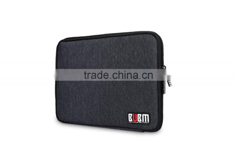 Waterproof Nylon black protablet charging cable bag whit travel