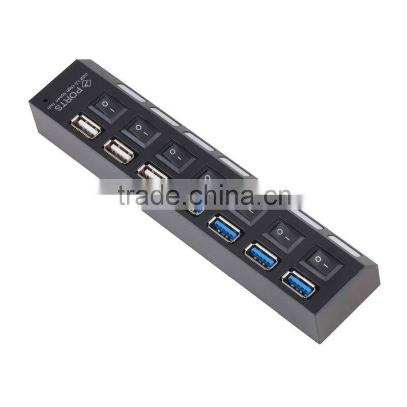 CZH 7 port usb 3.0 hub and usb 2.0 hub driver download high speed