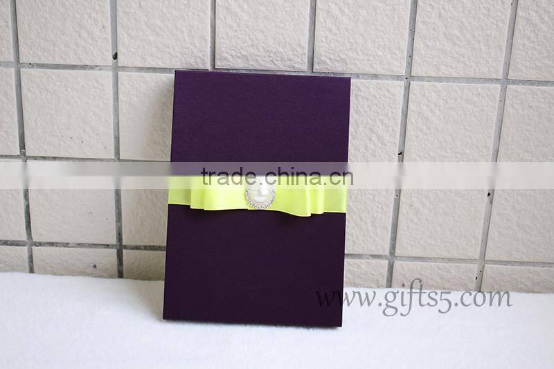 Wedding invitation decorative silk gift boxes made in china