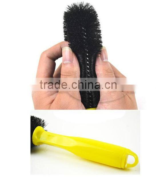 Car tire cleaning brush for washing trucks, soft bristle car wash brush