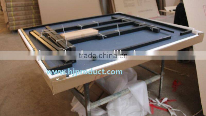 Modern design 1/2 leather cue bag .1/2 hard tube pool cue stick case. 1B2S one butt two shafts.