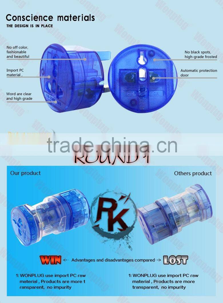 International travel adapter universal eu au us uk plug socket