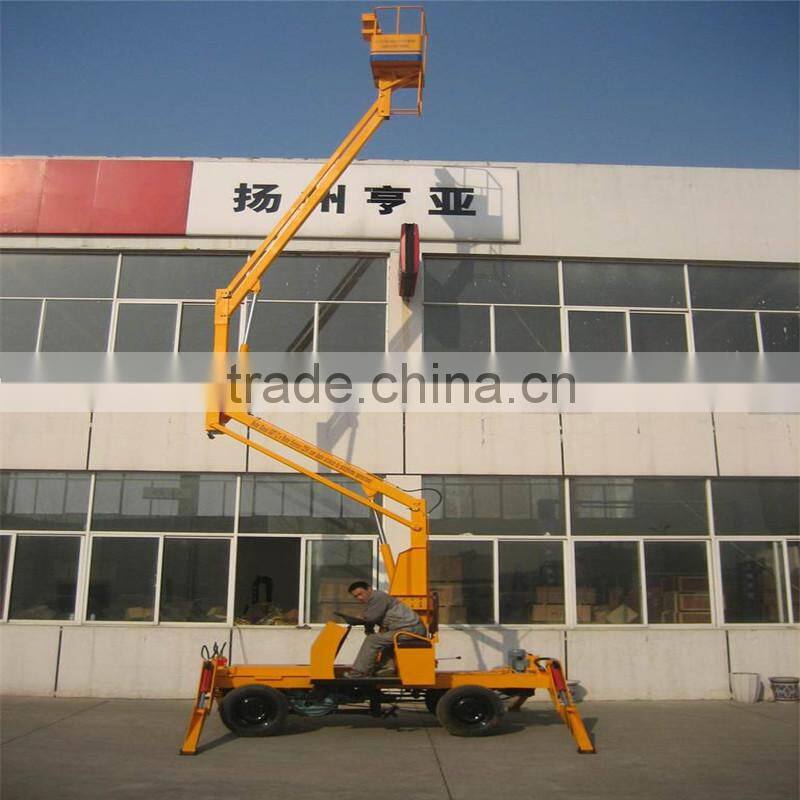 CE Certificated 3.5m mobile diesel powered boom lift/ Articulated Trailer Mounted Arm Lift