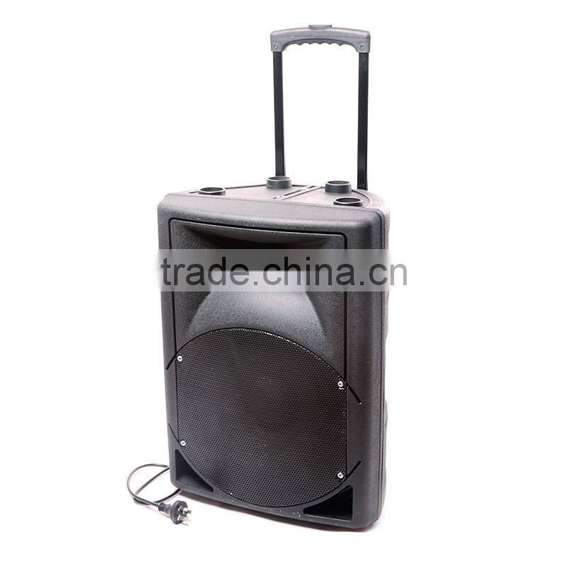 15 inch perfect sound trolley speaker with bluetooth and handle