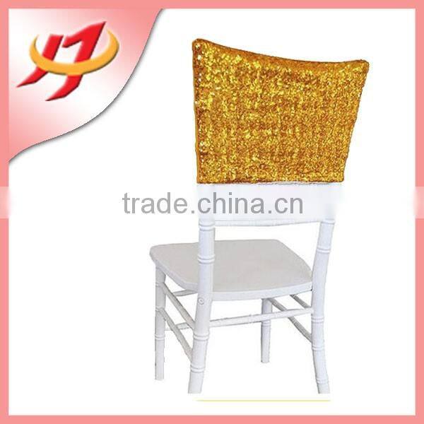 Hot sale sequine Chair top Covers for weddings