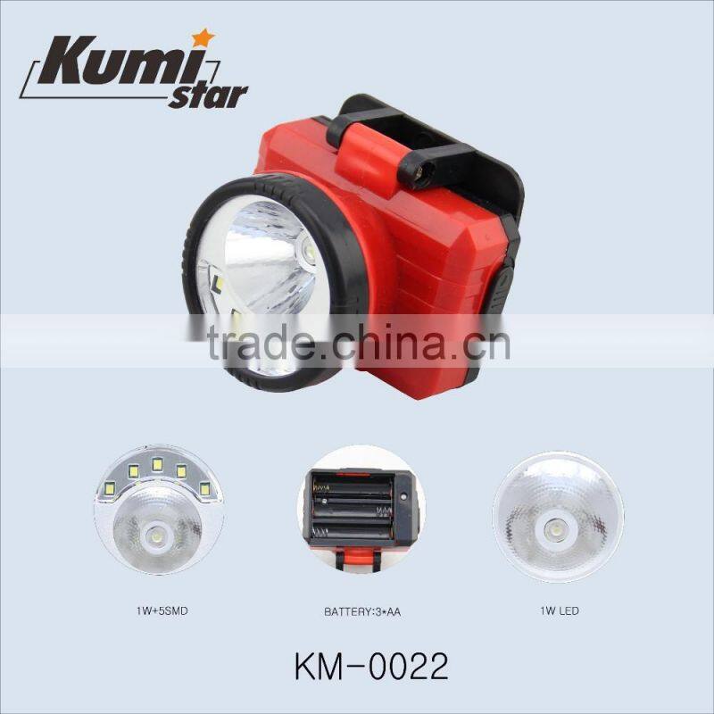dry battery led headlamp flashlight KM-0034