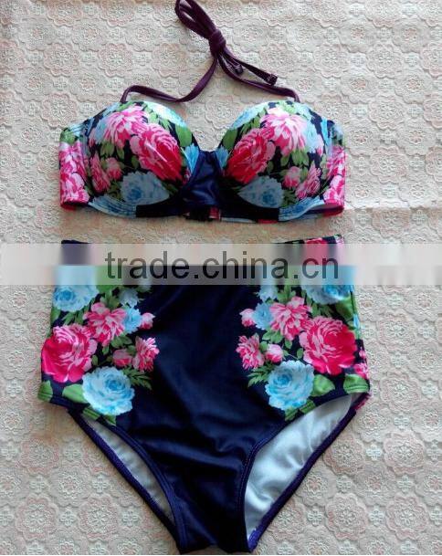 2015 New Hot Swimsuit Thong Junior Swimwear Push Up Swimming Suit For Women Sexy Strappy Junior Thong Bikini