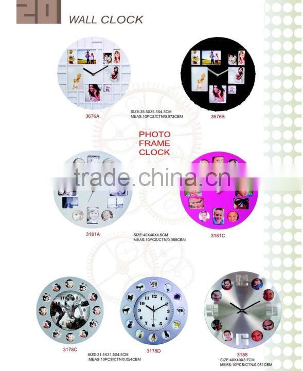Modern Wall Clocks With Photo Frame Wedding Bedroom Decorating