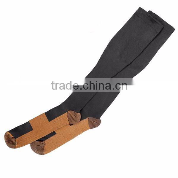 New Copper Socks Anti Fatigue Compression black UNISEX with box