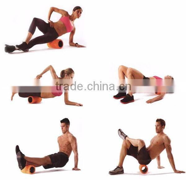 2016 best selling products Fitness Yoga Foam Roller ,EVA Hollow Massage Grid Yoga Foam Roller,Hollow Exercise Yoga Foam Roller