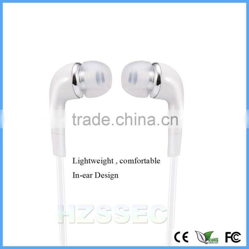 OEM mobile phone accessories 3.5mm standard interface type wired earphone stereo headphone for Samsung