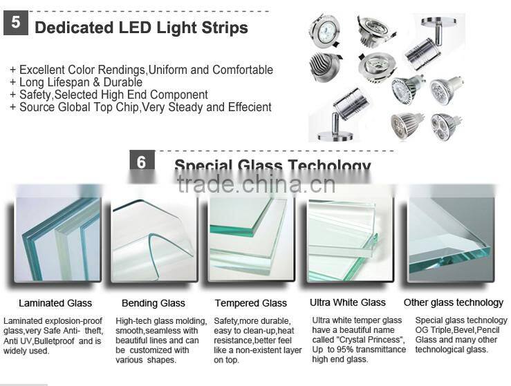 Customized retail store glass mobile phone display cabinet