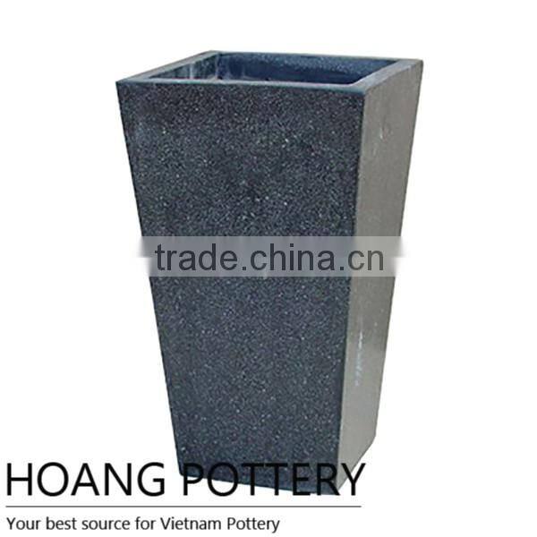 Roll Rim Fiber Terrazzo Garden Pots / planters Wholesale