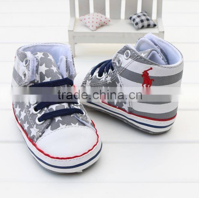 Baby soft sole canvas shoes
